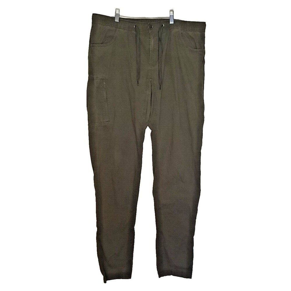 Bylt Pants Men’s XXL Green Weekender Pant Drawstring Stretch Straight Leg    T55